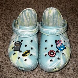 Tie-dye Crocs